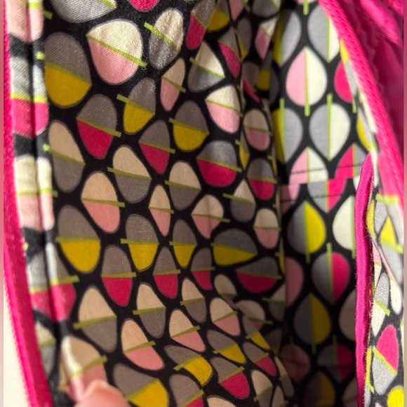 Vera Bradley Fuschia Pink Carryall Crossbody - Picture 5 of 7